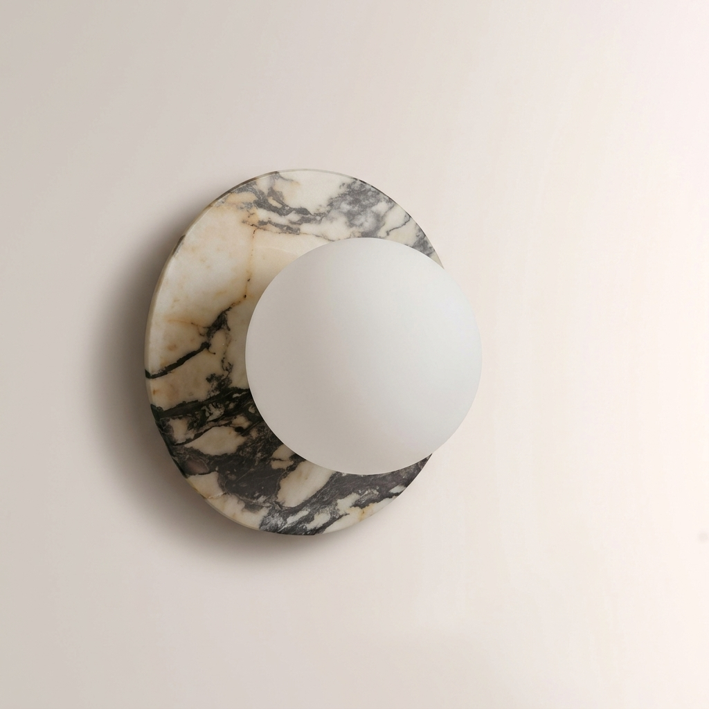 Marble Disc Wall Sconce
