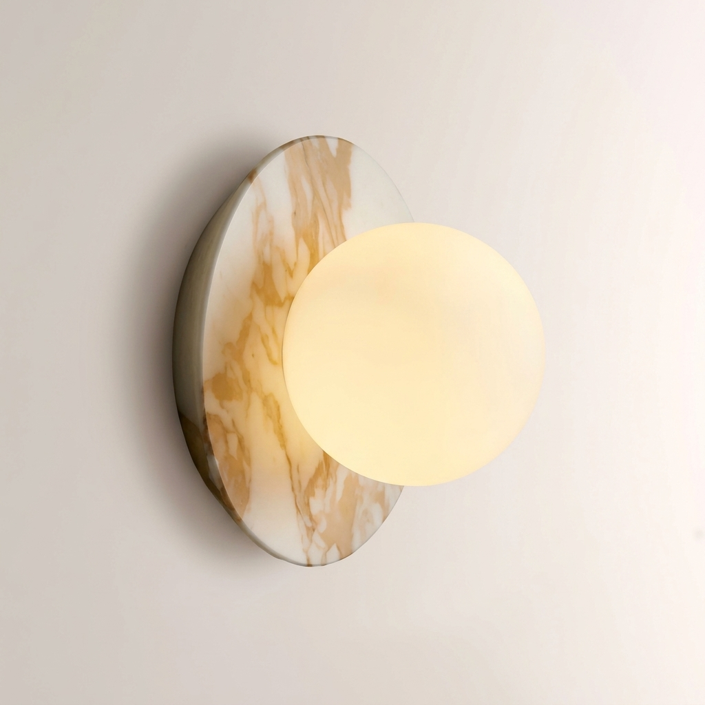 Marble Disc Wall Sconce