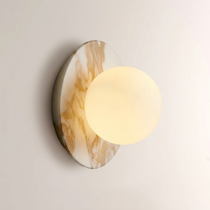 Marble Disc Wall Sconce