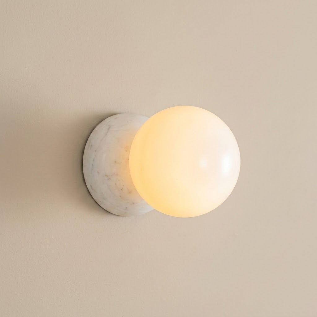 Marble Globe Wall Sconce