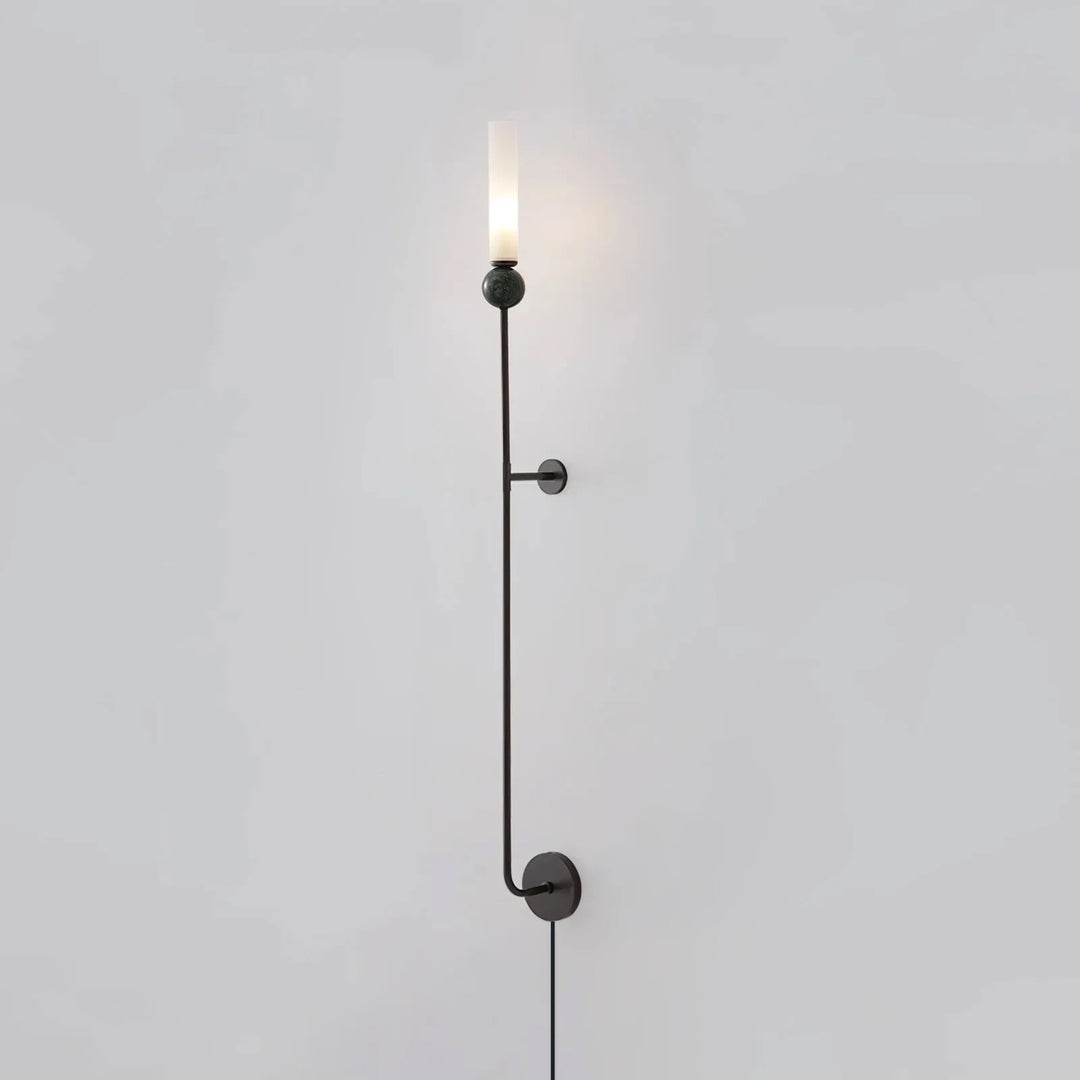 Marble Vertical Plug-in Wall Lamp