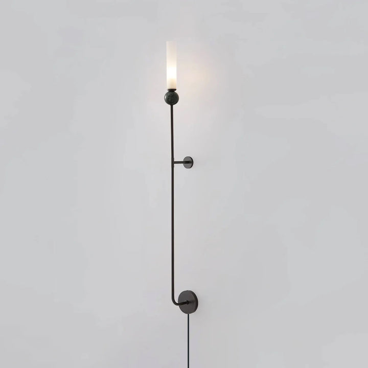 Marble Vertical Plug-in Wall Lamp