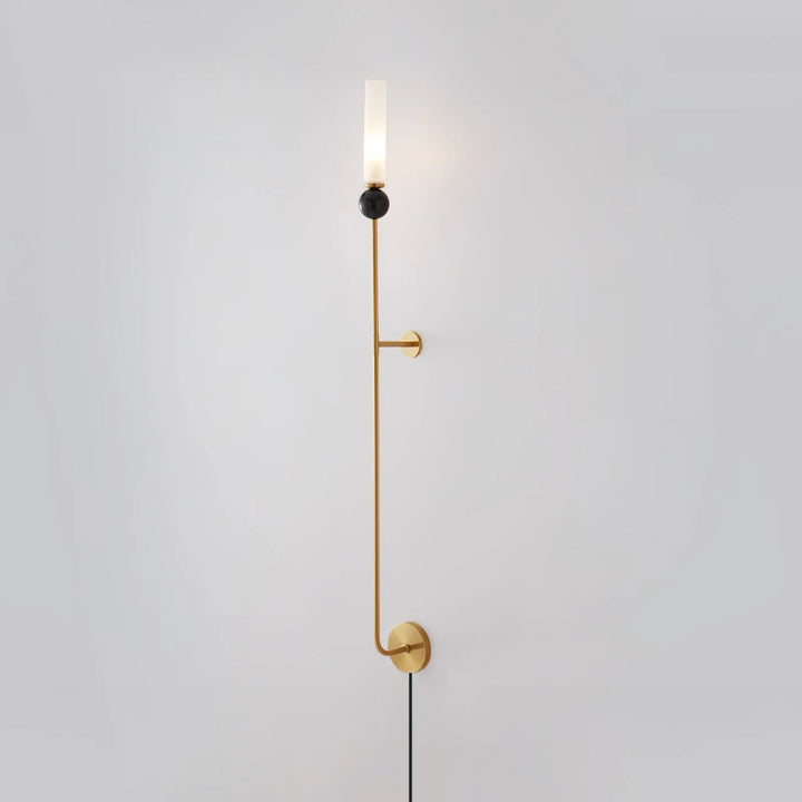 Marble Vertical Plug-in Wall Lamp