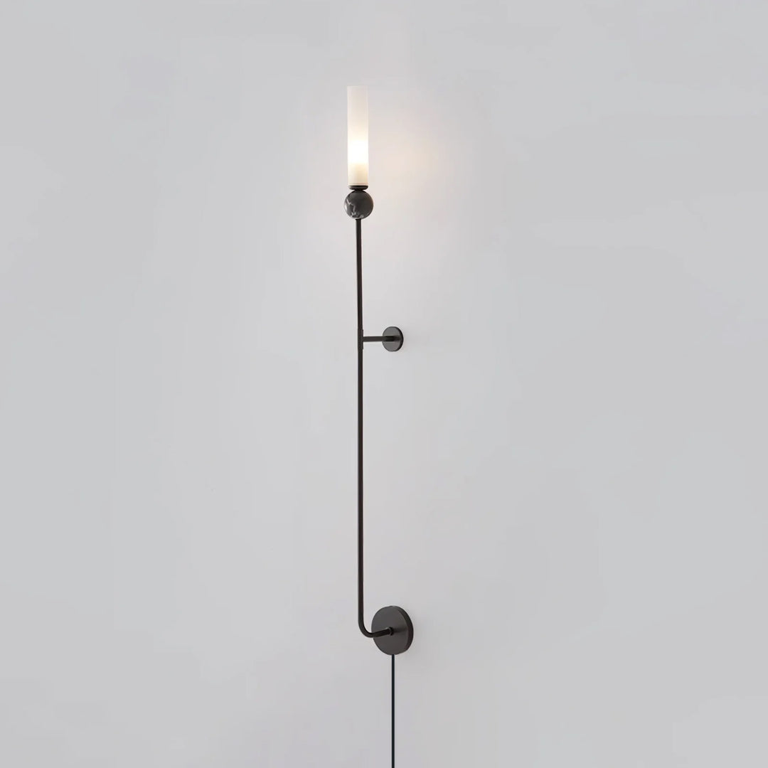 Marble Vertical Plug-in Wall Lamp