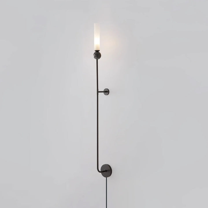 Marble Vertical Plug-in Wall Lamp