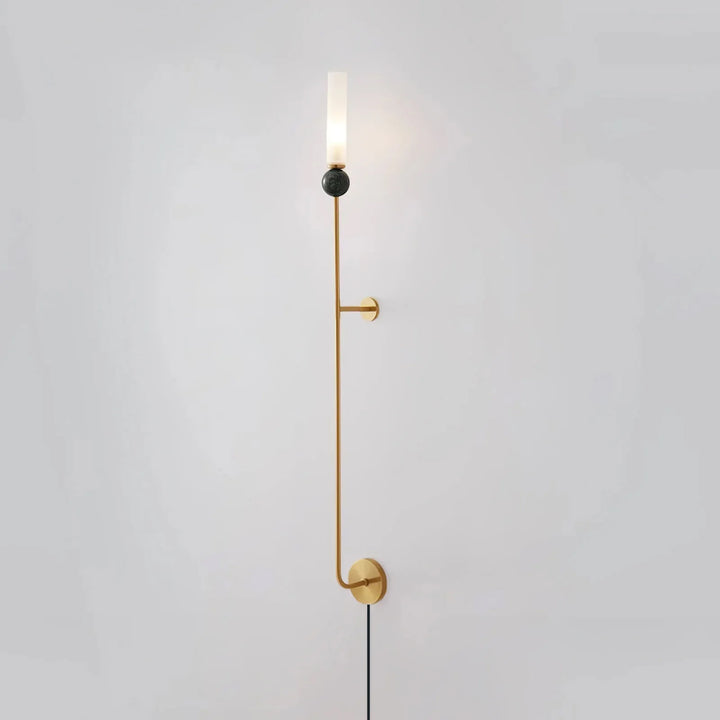 Marble Vertical Plug-in Wall Lamp
