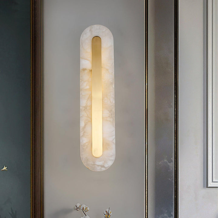 Alabaster Rounded Wall Light - Vakkerlight