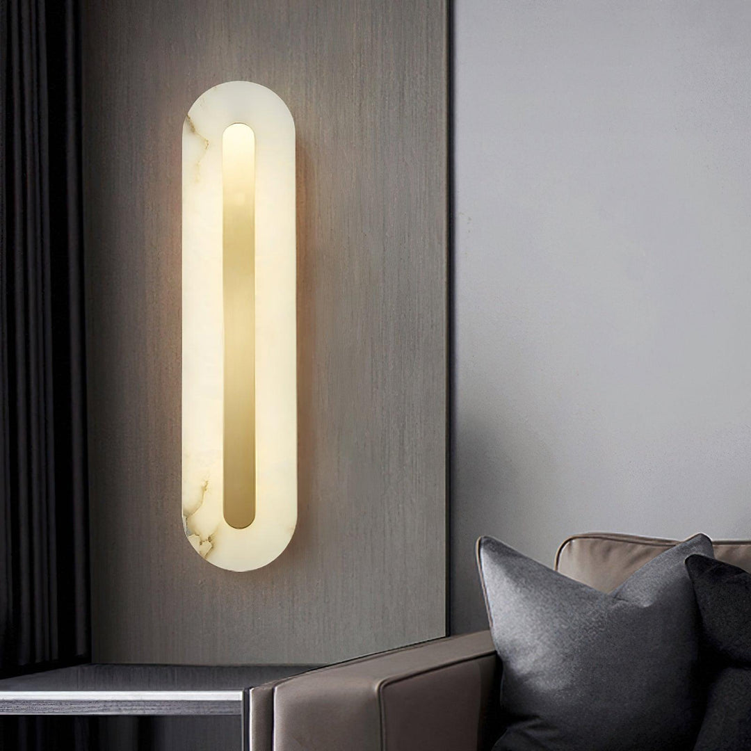 Alabaster Rounded Wall Light - Vakkerlight