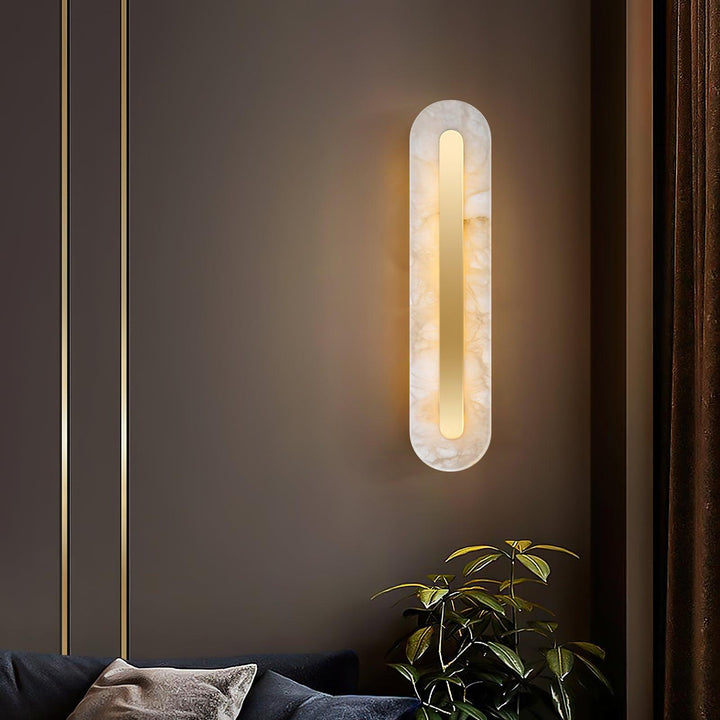 Alabaster Rounded Wall Light - Vakkerlight