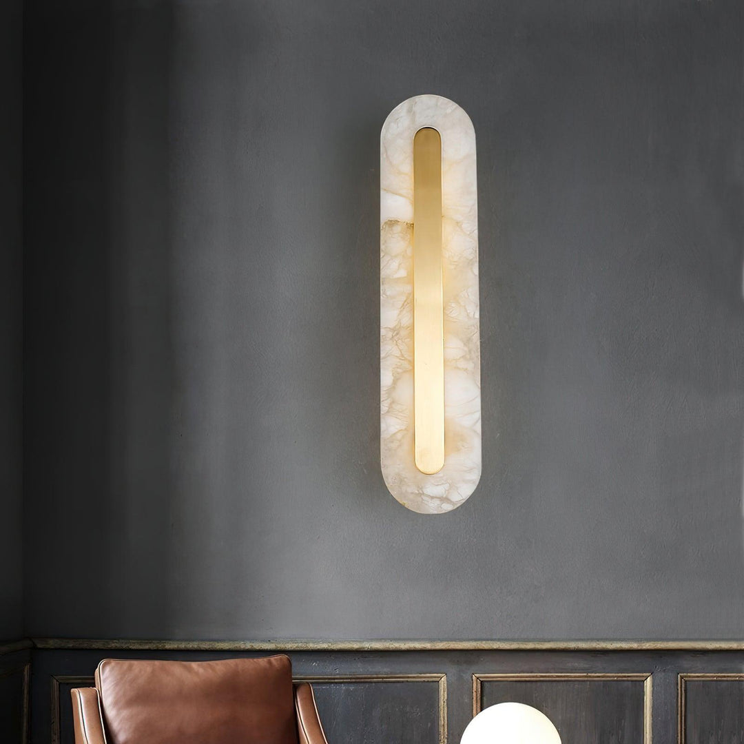 Alabaster Rounded Wall Light - Vakkerlight