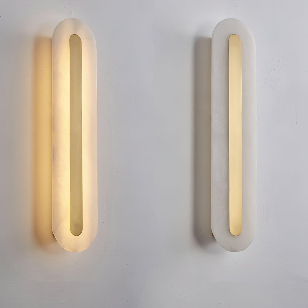 Alabaster Rounded Wall Light - Vakkerlight