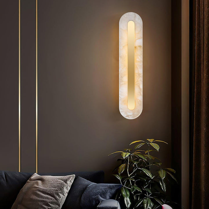 Alabaster Rounded Wall Light - Vakkerlight