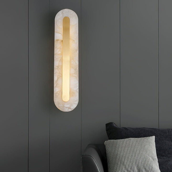 Alabaster Rounded Wall Light - Vakkerlight