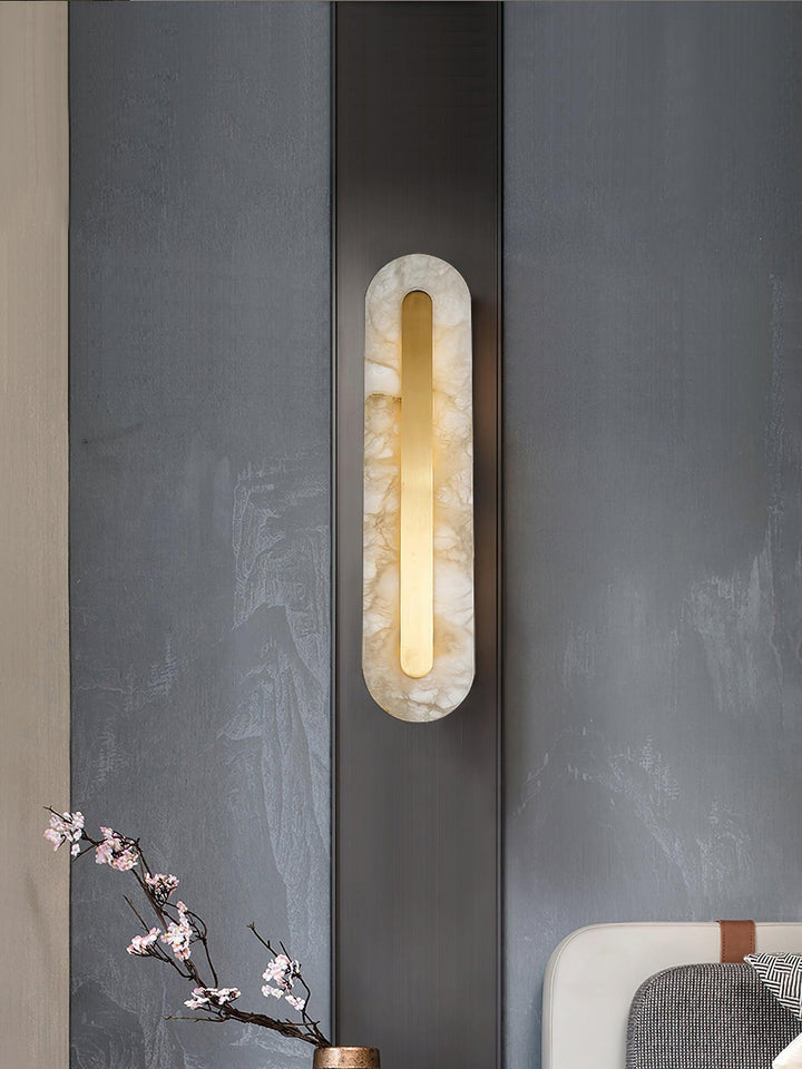 Alabaster Rounded Wall Light - Vakkerlight