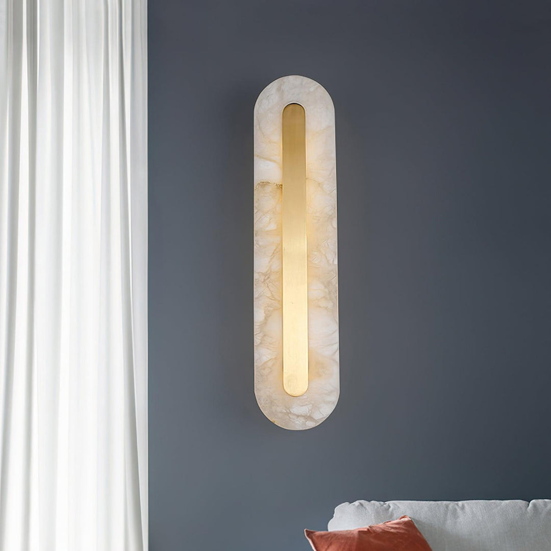 Alabaster Rounded Wall Light - Vakkerlight