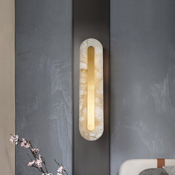 Alabaster Rounded Wall Light - Vakkerlight