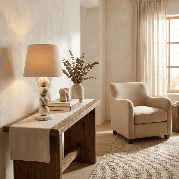 Marble Sphere Table Lamp - Vakkerlight