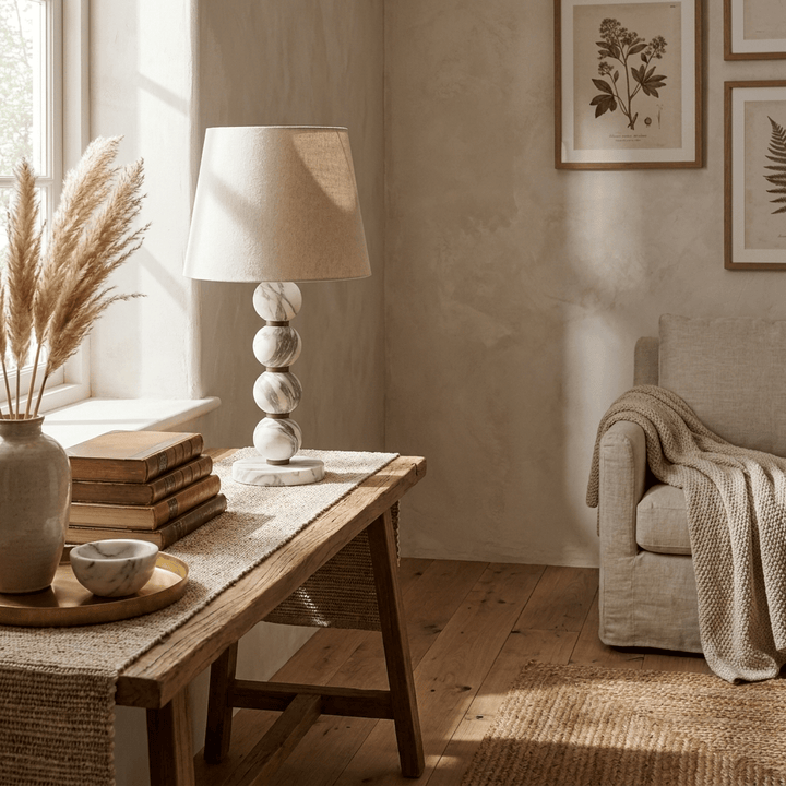 Marble Sphere Table Lamp - Vakkerlight