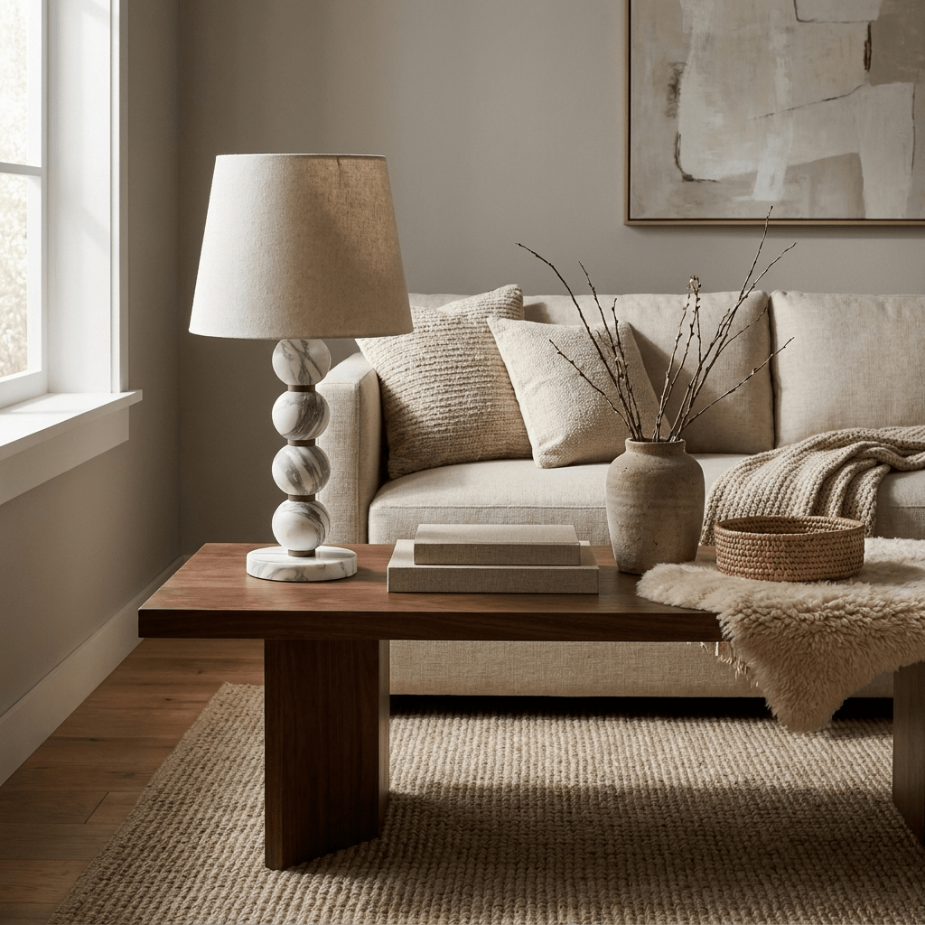 Marble Sphere Table Lamp - Vakkerlight