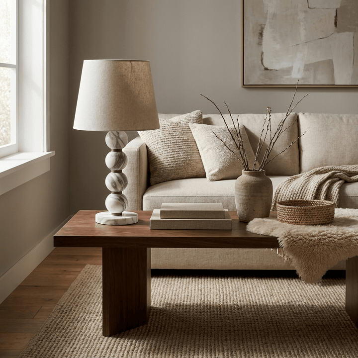 Marble Sphere Table Lamp - Vakkerlight