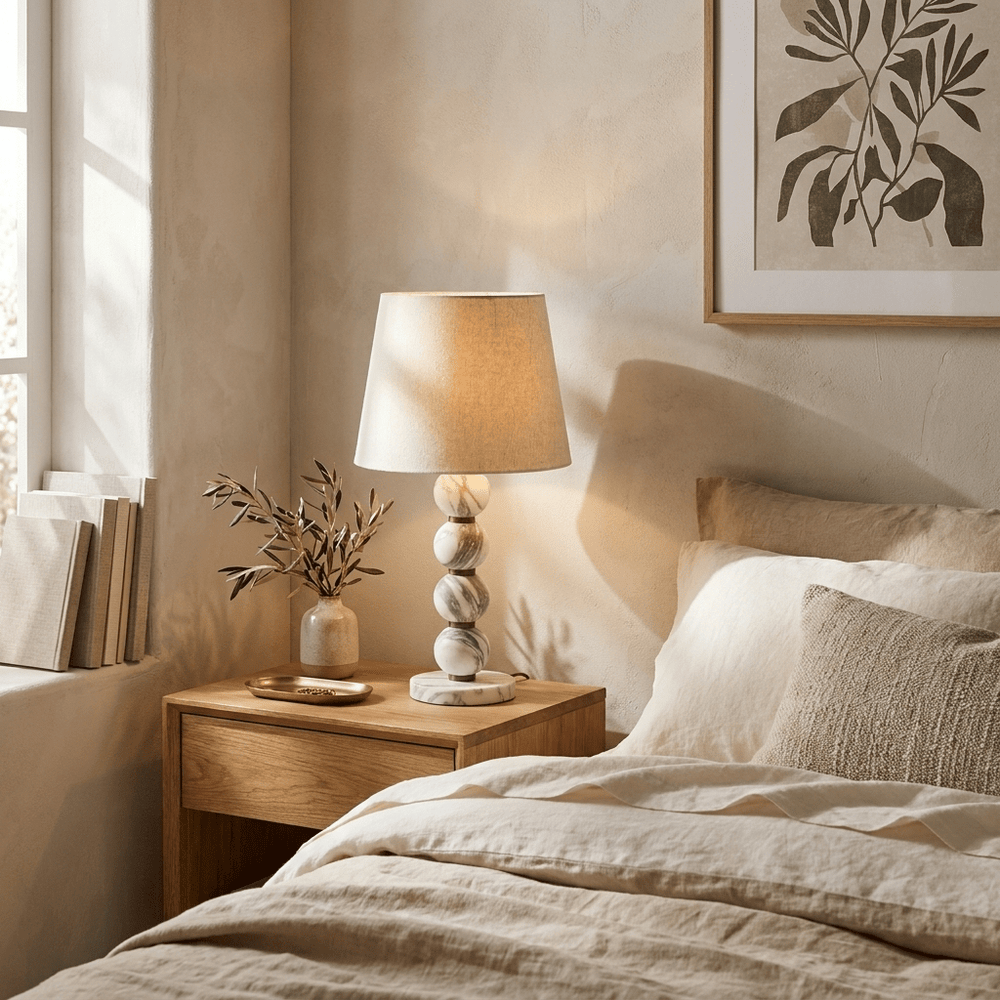 Marble Sphere Table Lamp - Vakkerlight