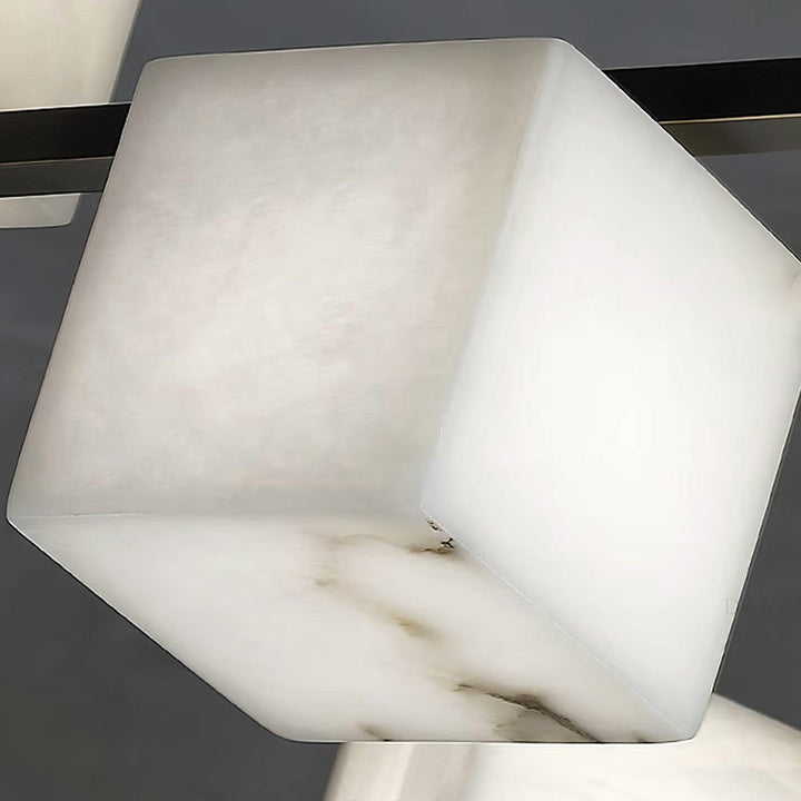 Alabaster Square Box Chandelier - Vakkerlight