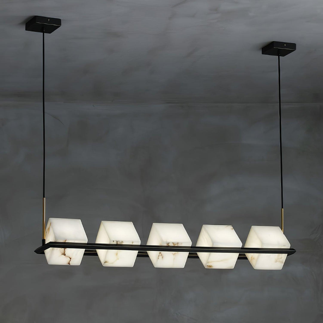 Alabaster Square Box Chandelier - Vakkerlight