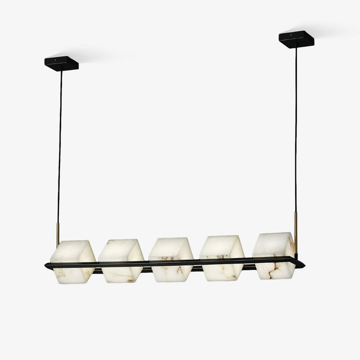 Alabaster Square Box Chandelier - Vakkerlight