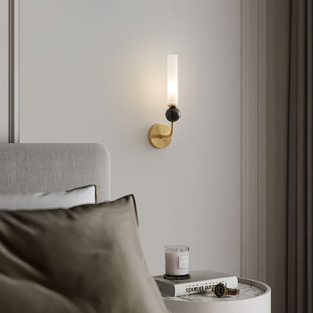 Marmeren verticale wandlamp