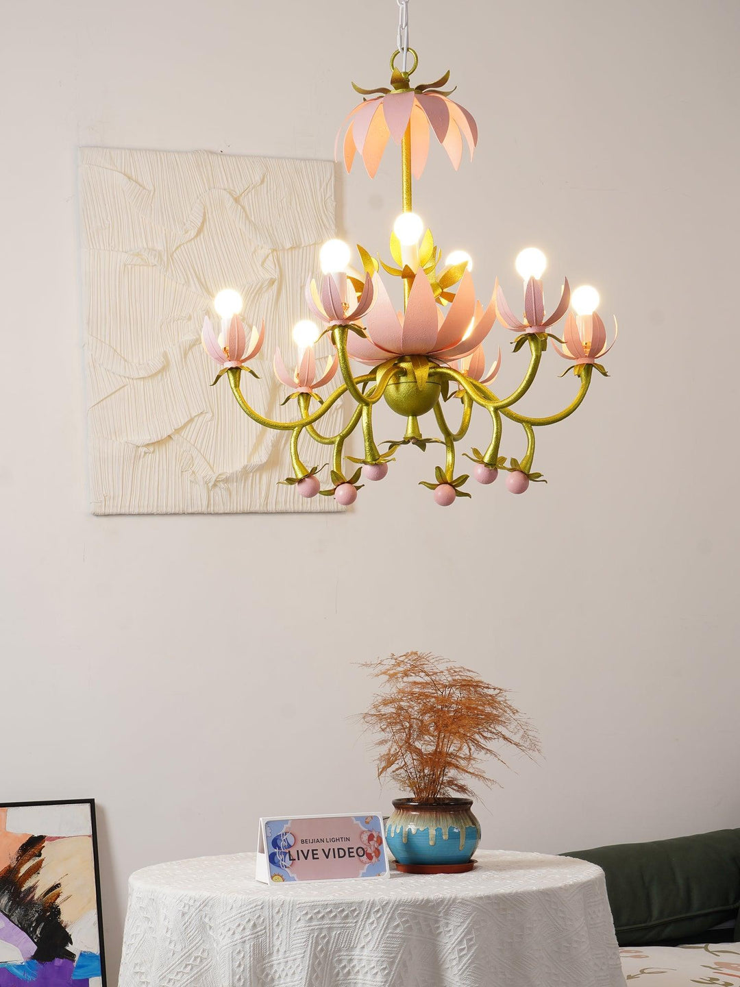 Mardi Gras Blossom Chandelier - Vakkerlight