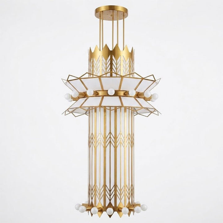 Rayonne Art Deco Pendant Chandelier - Vakkerlight