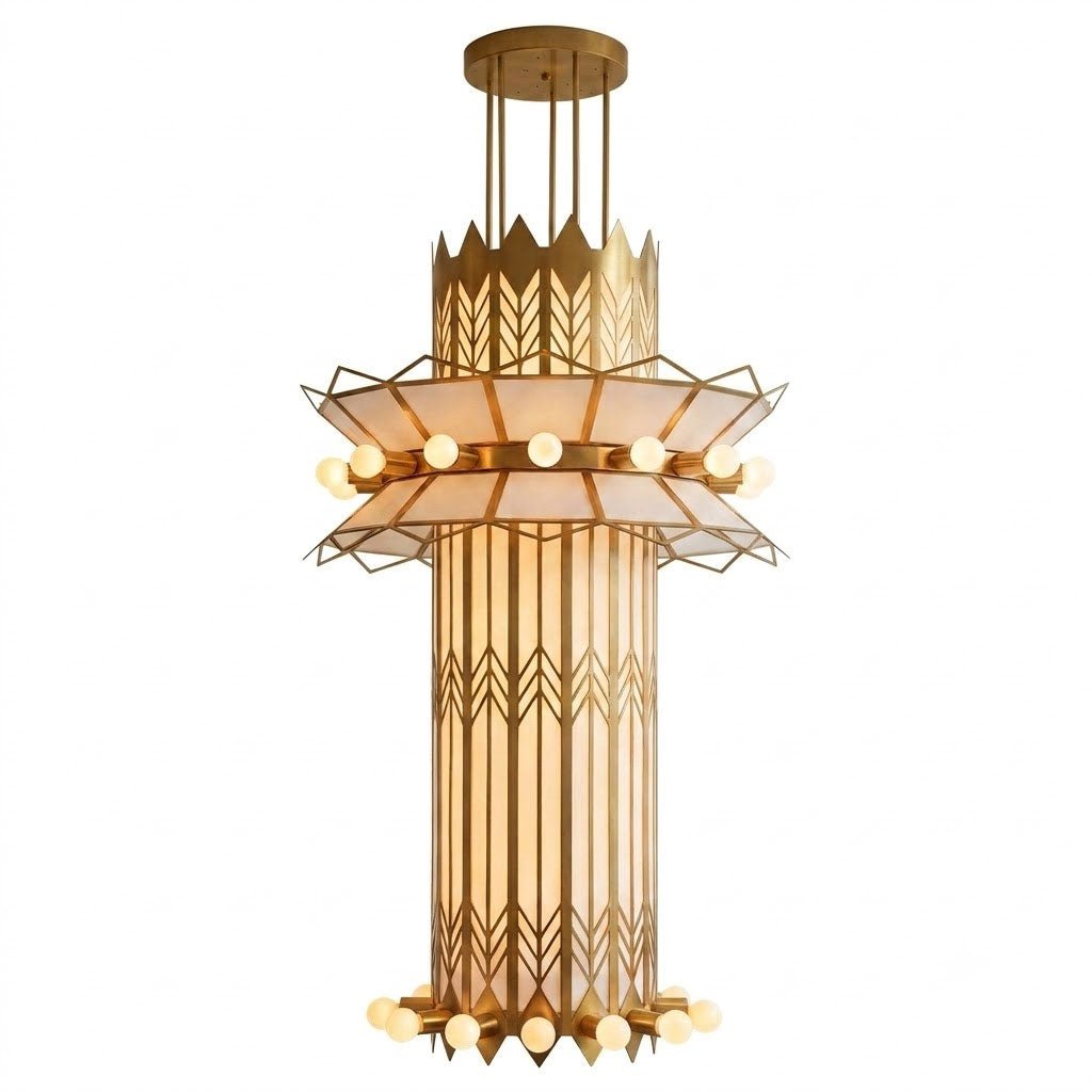 Rayonne Art Deco Pendant Chandelier - Vakkerlight