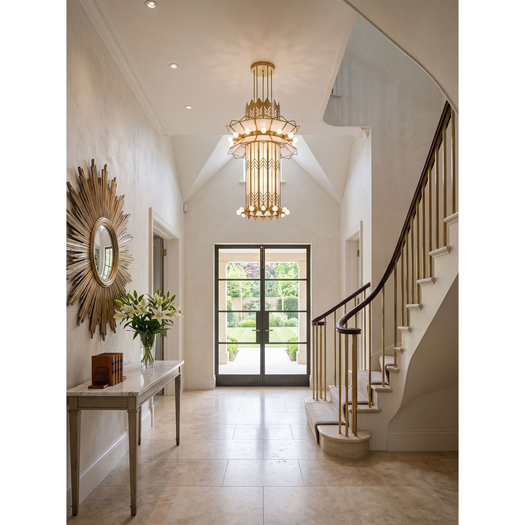 Rayonne Art Deco Pendant Chandelier - Vakkerlight