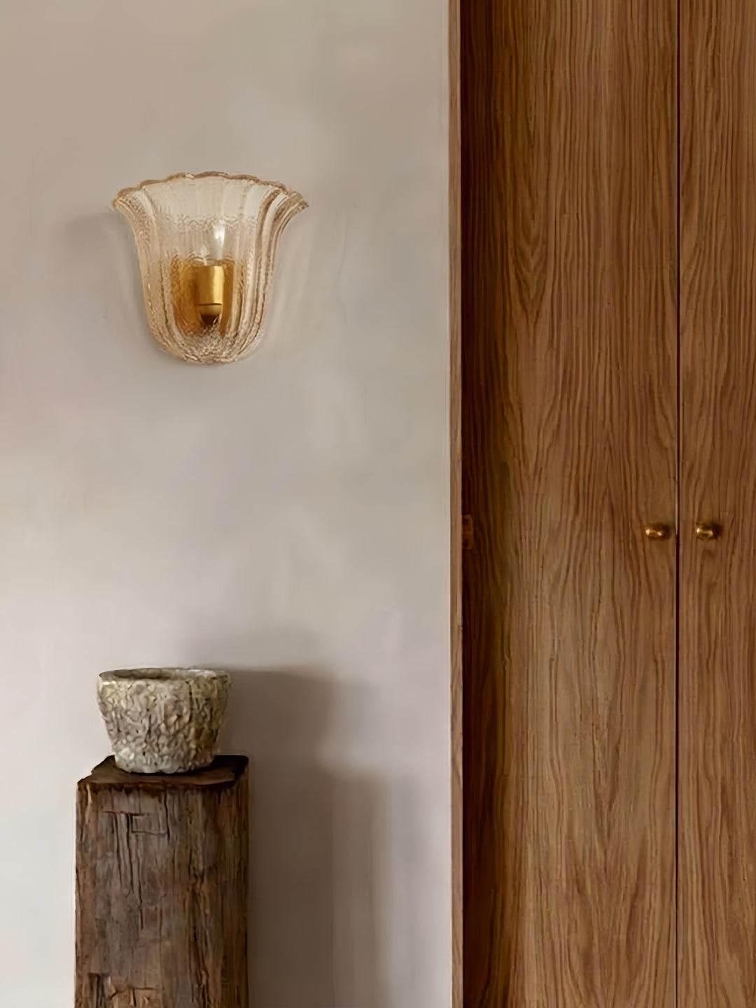 Marigold Fluted Glass Wall Sconce