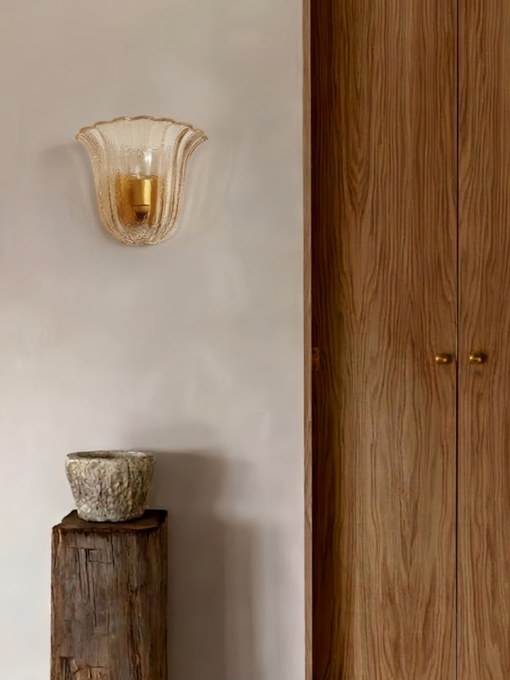 Marigold Fluted Glass Wall Sconce
