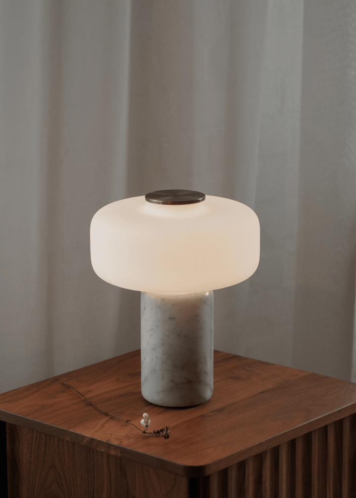Maris Rechargeable Marble Table Lamp - Vakkerlight