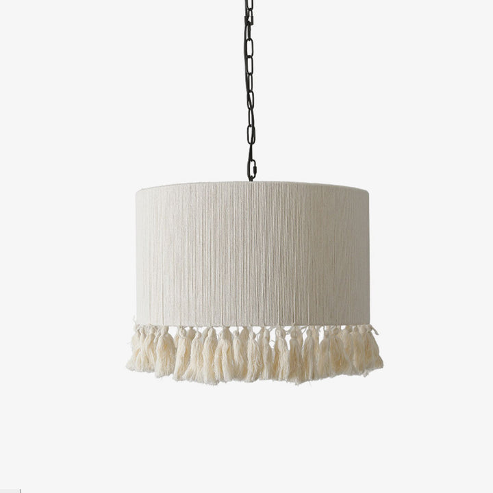 Marlow Tasseled Cotton Pendant Light