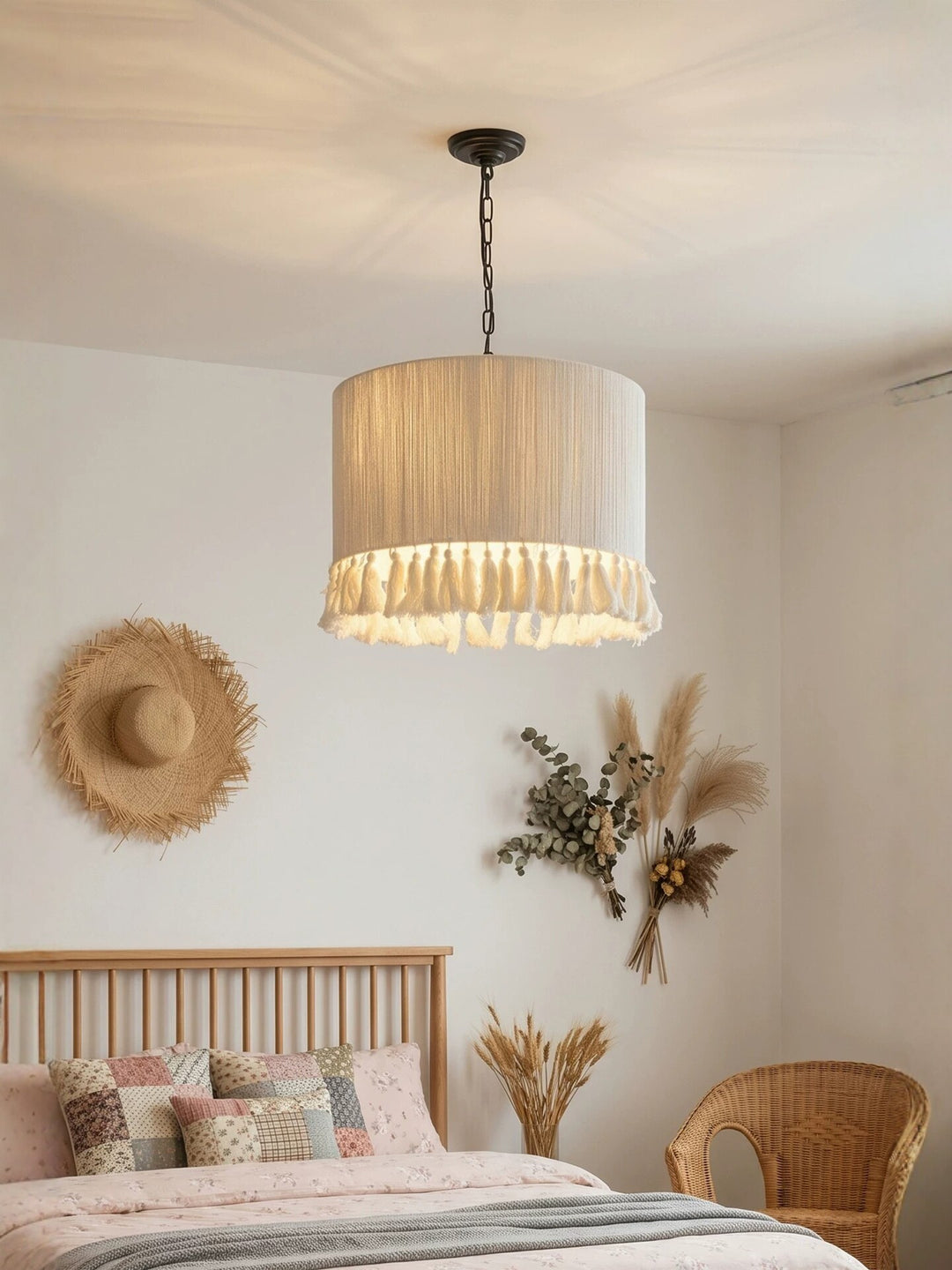 Marlow Tasseled Cotton Pendant Light
