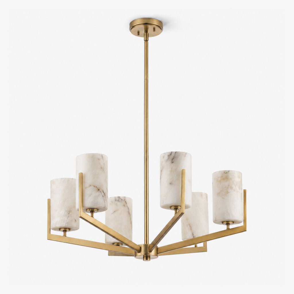 Marlowe Alabaster Star Chandelier - Vakkerlight