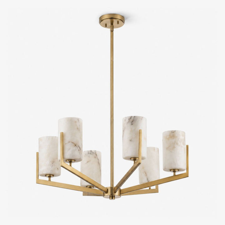 Marlowe Alabaster Star Chandelier - Vakkerlight