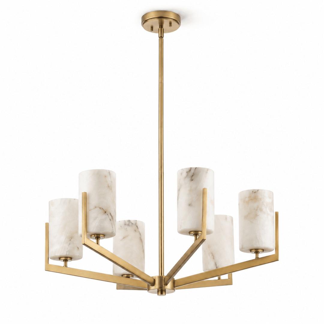 Marlowe Alabaster Star Chandelier - Vakkerlight