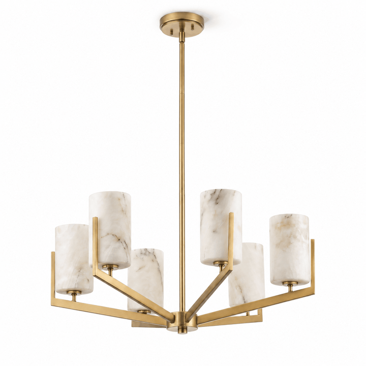 Marlowe Alabaster Star Chandelier - Vakkerlight