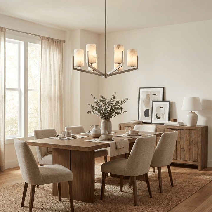 Marlowe Alabaster Star Chandelier - Vakkerlight