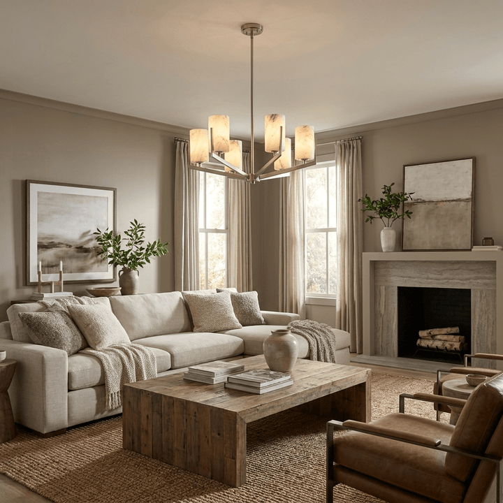 Marlowe Alabaster Star Chandelier - Vakkerlight