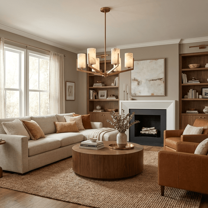 Marlowe Alabaster Star Chandelier - Vakkerlight