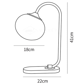 Marshmallow Table Lamp — Dimension drawings 1