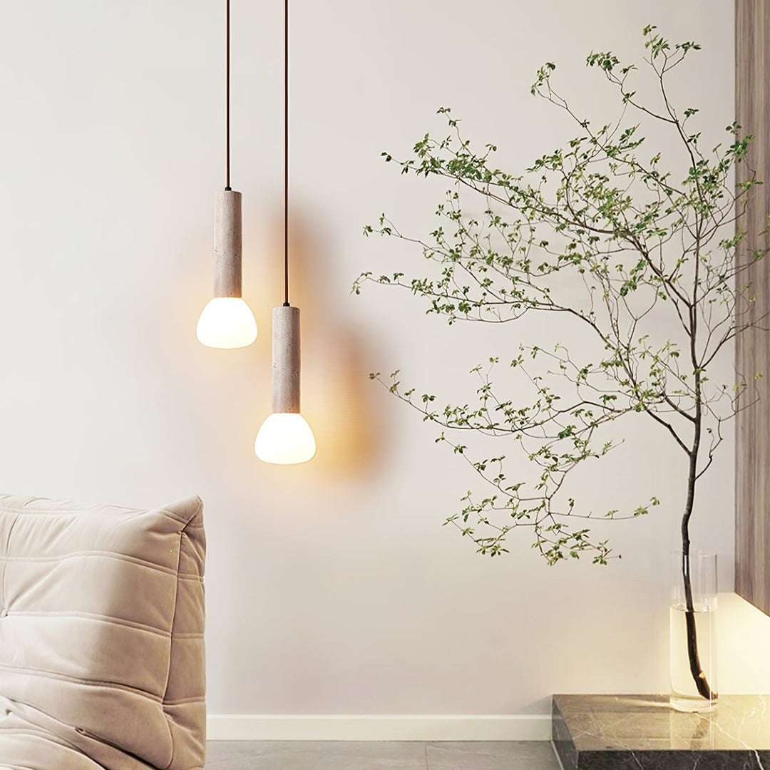 Matchstick Travertine Pendant Lamp - Vakkerlight