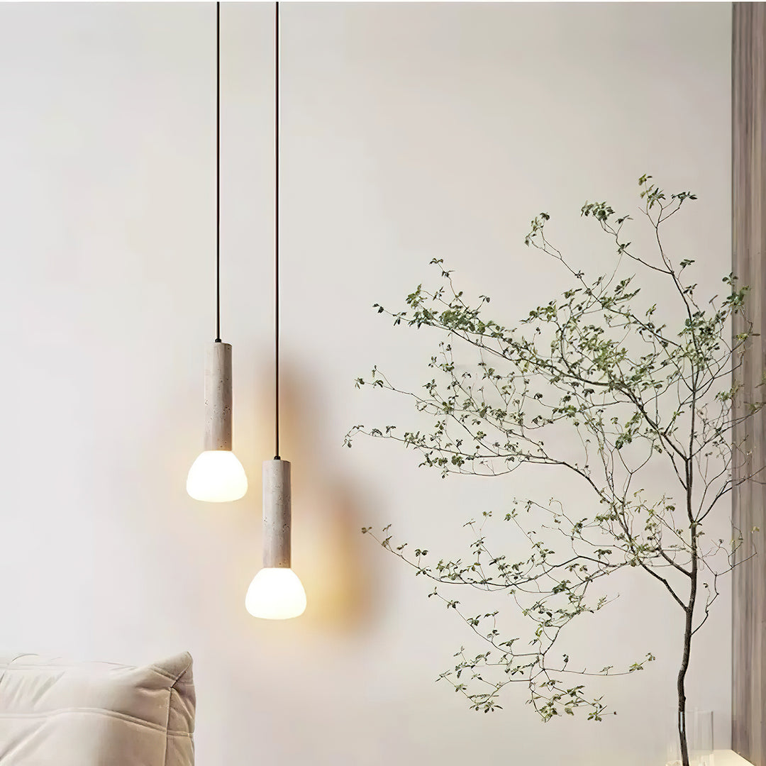 Matchstick Travertine Pendant Lamp - Vakkerlight