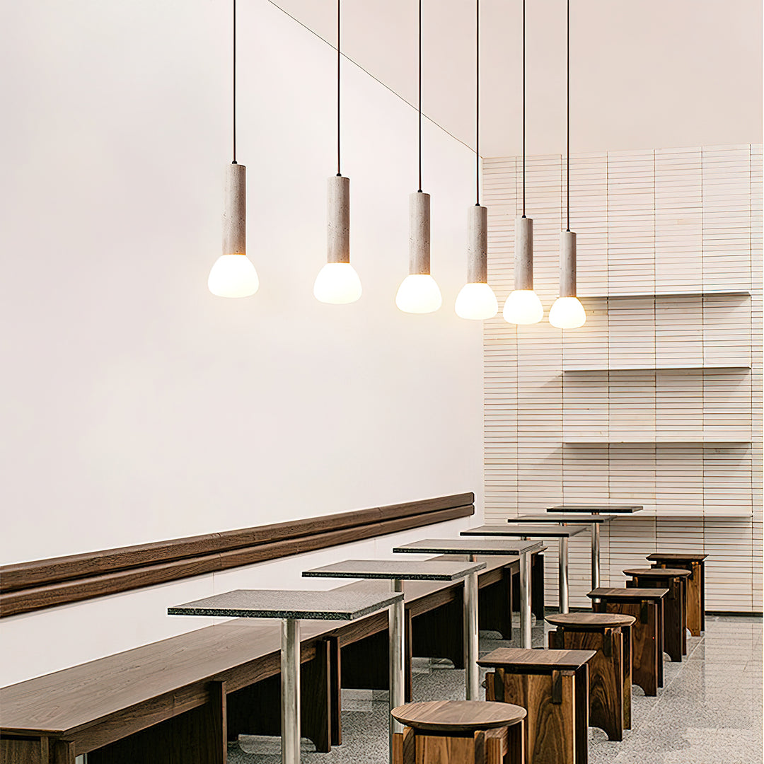 Matchstick Travertine Pendant Lamp - Vakkerlight