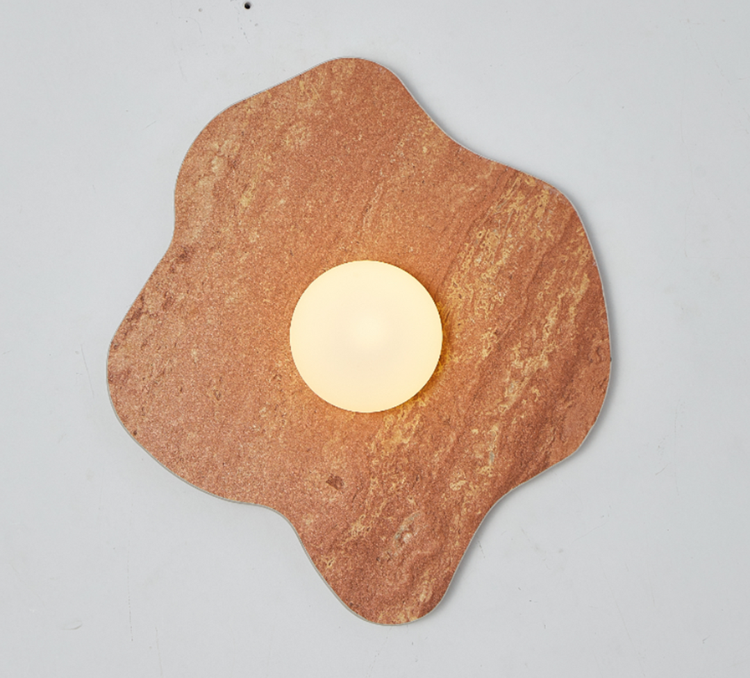 Mavelle Stone Petal Wall Sconce